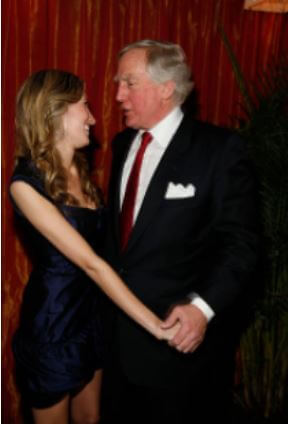 with Robert Trump on her engagement party